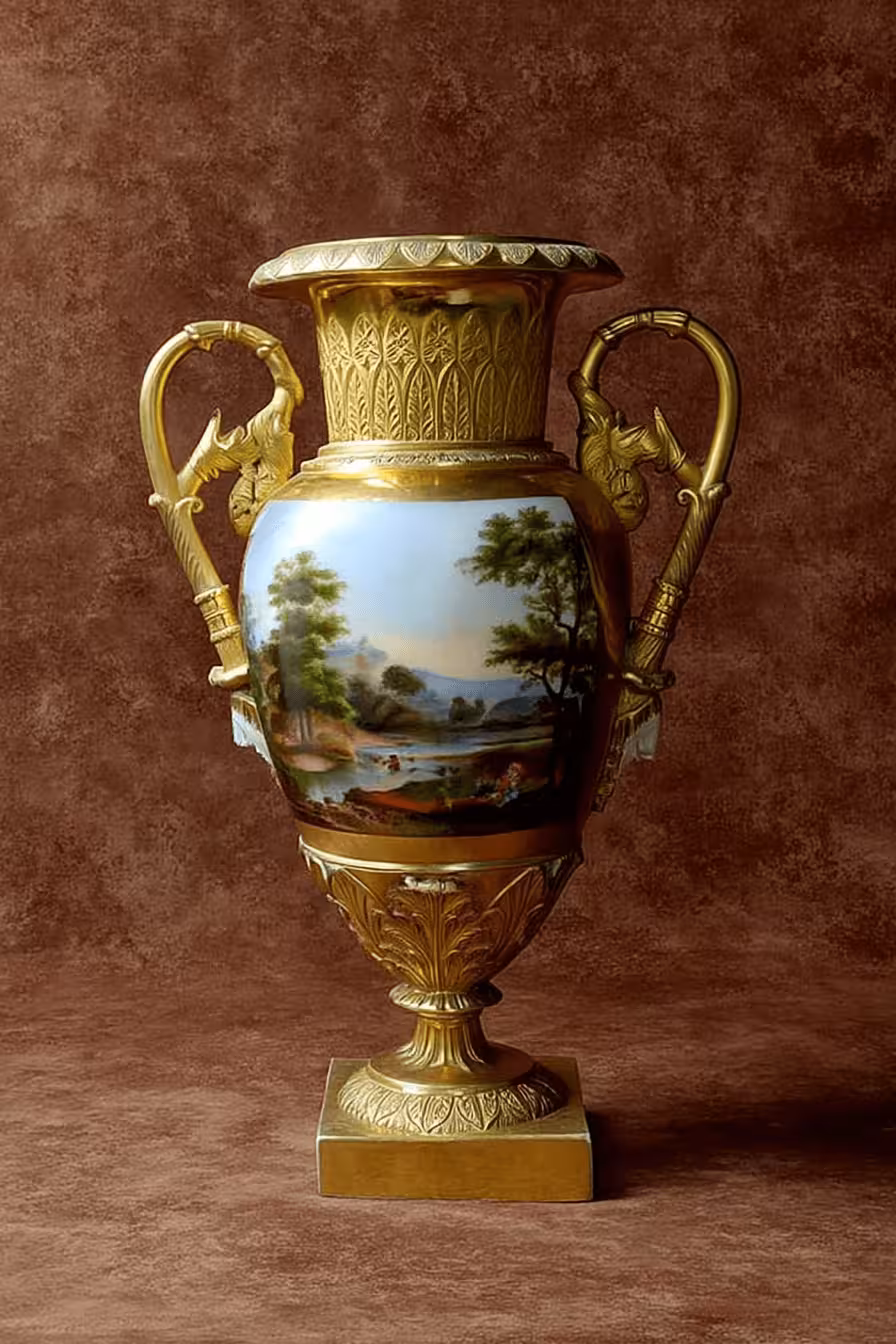 Антикварная большая ваза